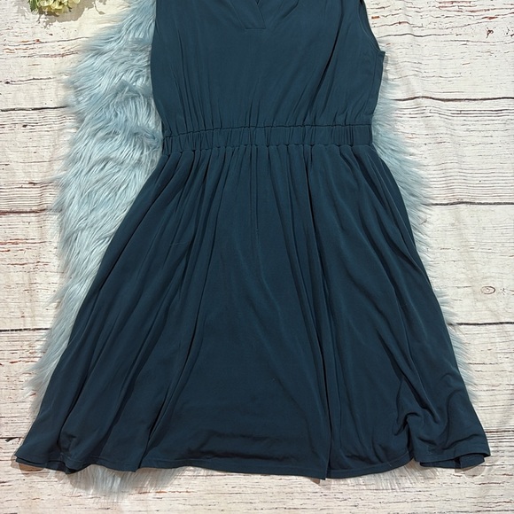 Of Mercer Teal Park Place Swing Mini Dress - Picture 7 of 10